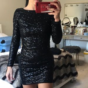 Black sequin Dress
